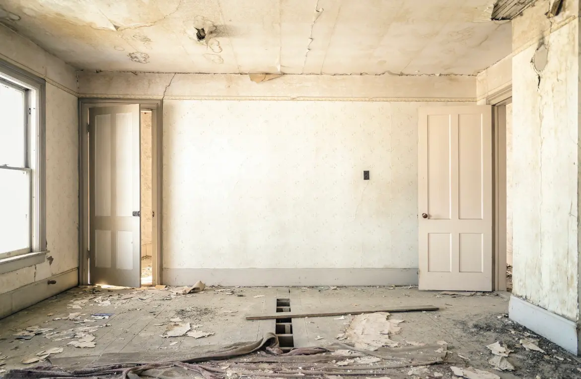 Waste disposal crew managing a cleanout project in Flowery Branch